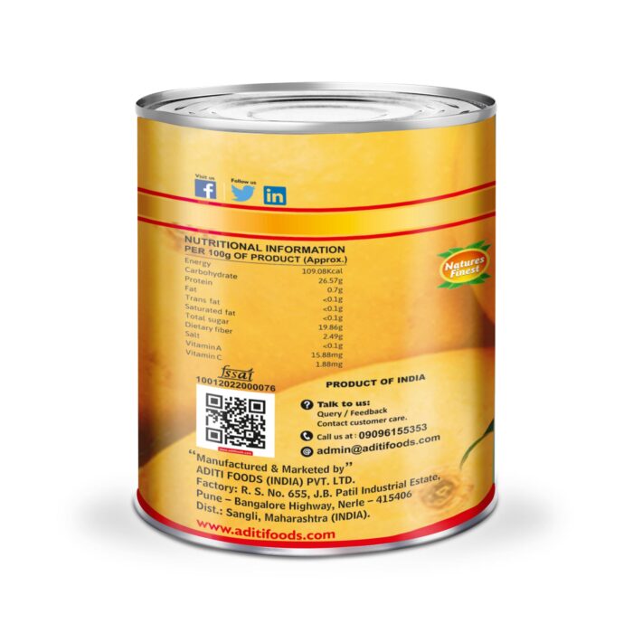 Alphonso Mango Pulp (Natural) 3.1 kg