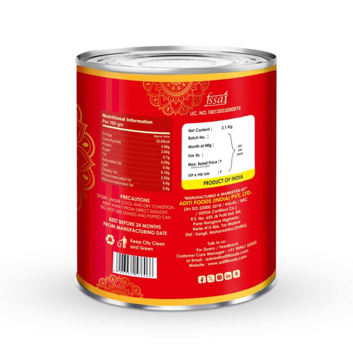 Tomato Puree (Natural) 3.1 kg_2