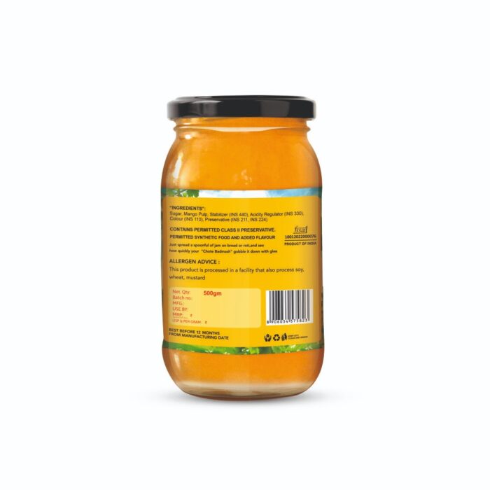 Mango Fruit Jam Glass Bottle 500 gm_2