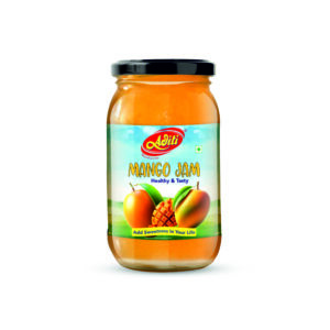 Mango Fruit Jam Glass Bottle