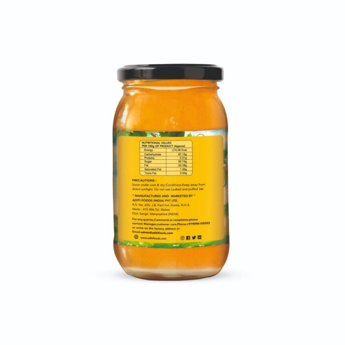Mango Fruit Jam Glass Bottle 500 gm_1