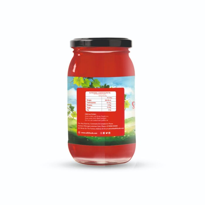 Strawberry Jam Glass Bottle 500 gm_1